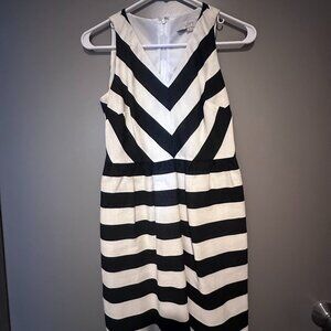 Loft Black/White Short Dress - Size OOP